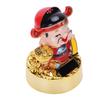 Solar Powered CAI Shen Statue Nodding Fortune Ornament Car Ornament Home Decoration East Road Type