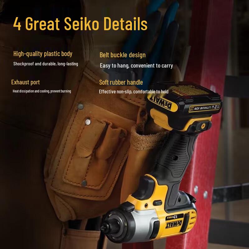 DeWALT 12V MAX Cordless Compact Impact Driver CN plug (adapter included)