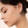 [West Island] Stone Heart One-Touch Earrings (Select 1 of 2)_WI511