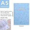 Colore abbagliante 2024 Calendario A5 Pianificatore annuale Agenda inglese Notebook Laser Starlight a colori