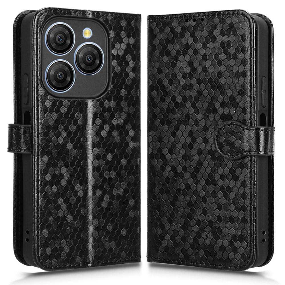 Etui portfelowe dla Blackview Shark 9 5G z wytłoczonym wzorem kropek, pokrowiec na telefon ze skóry PU