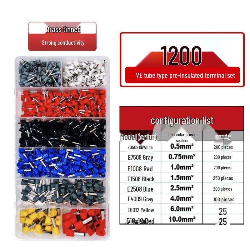 VE Type Copper Tube Cold-Pressed Terminal Pin Set
