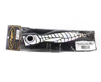 Indiga Popper Chugger Long 120 Grams Black Glitter (2138)