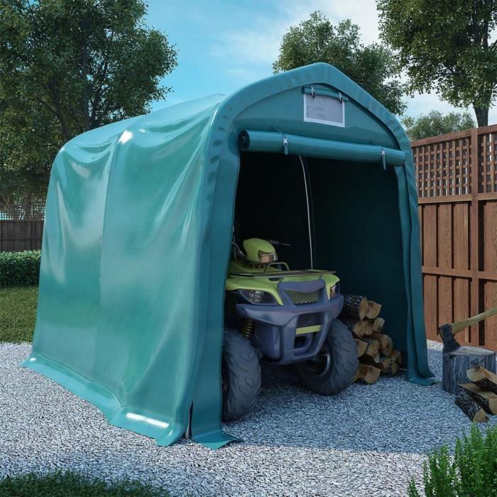 Tente de rangement de garage - VIDAXL - 1,6x2,4 m - Imperméable - Acier galvanisé - Vert