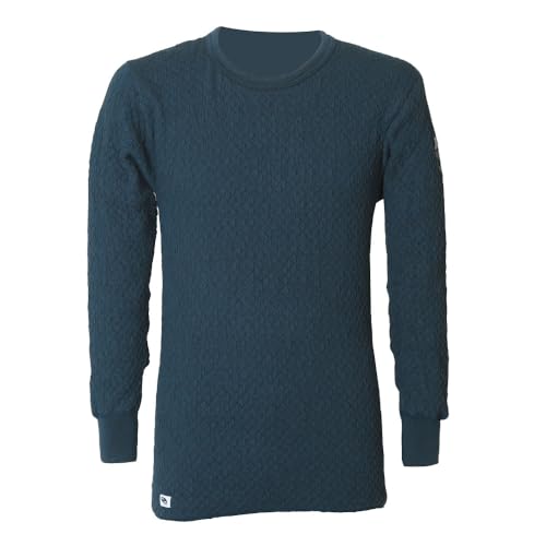 

Hidamari Men s Chomolungma 8848 Long Sleeve Crew Neck Warm Underwear [Sapium] [Triple Layer] (JP, Alphabet, LL, Navy) [QM8848MCN-55-NV]