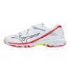 Mizuno Wave Claw 3 Wide White Radiant Red Unisex Sneakers Ebony 71GA244305