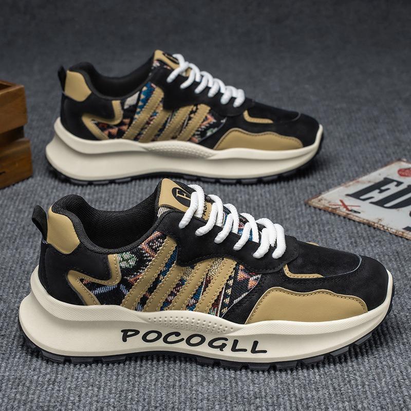 Men's sports shoes new versatile running casual breathable sports shoes young and young soft sole non-slip dad trendy shoes