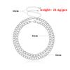 Europe, America, Double-layer Aluminum Alloy Simple Fashion Necklace, Women's New Multi-layer Hip-hop Personality Accessories
