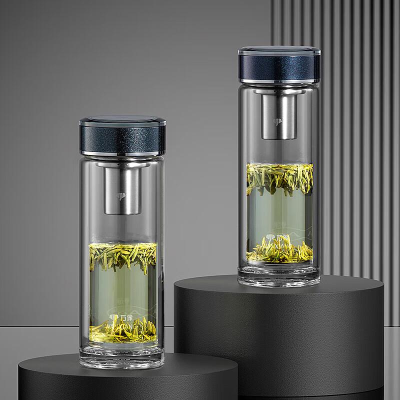 WANXIANG Silver Ion Antibacterial Double-Layer Tea Cup