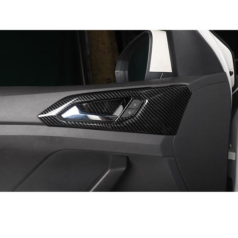 Detector Stick Trim Door Inner Handrail Handle Bowl Armrest Part 4PCs For Volkswagen VW T-cross Tcross