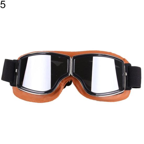 Universelle winddichte Vintage-Motorradbrille für den Außenbereich, Motorradhelm-Brille
