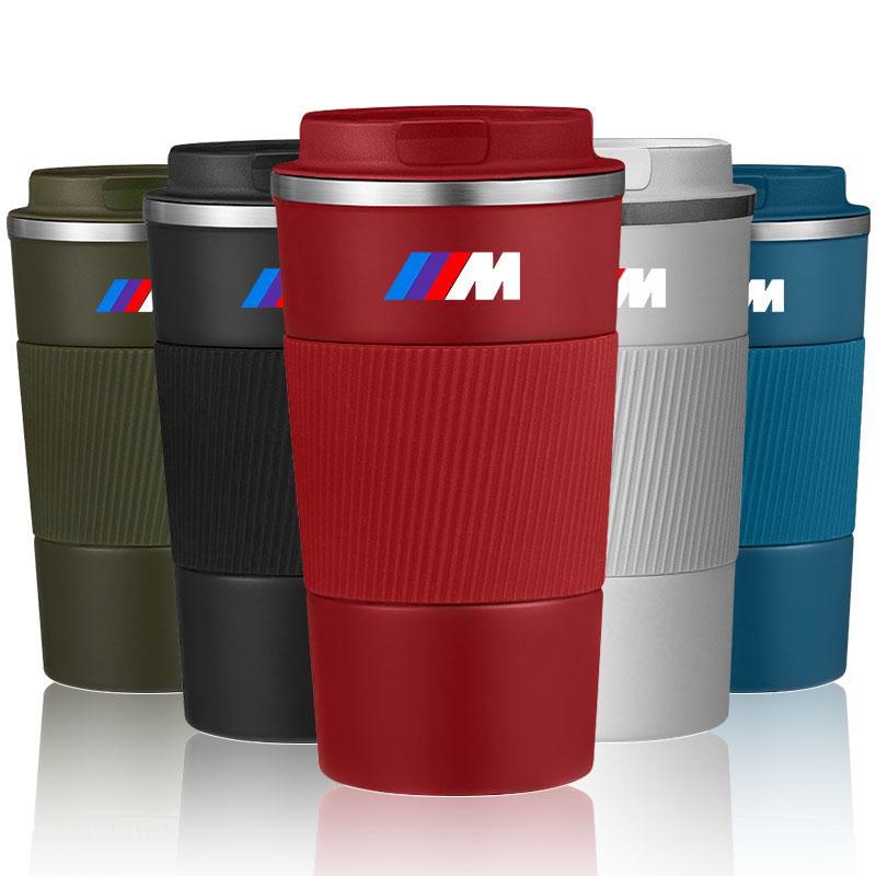 Edelstahl Gazoo Racing Emblem Kaffee Thermosflasche Thermobecher für BMW M E36 E46 E90 E60 E39 F30 F10 F20 X5 E70 E53 G30 E91 E92 E93
