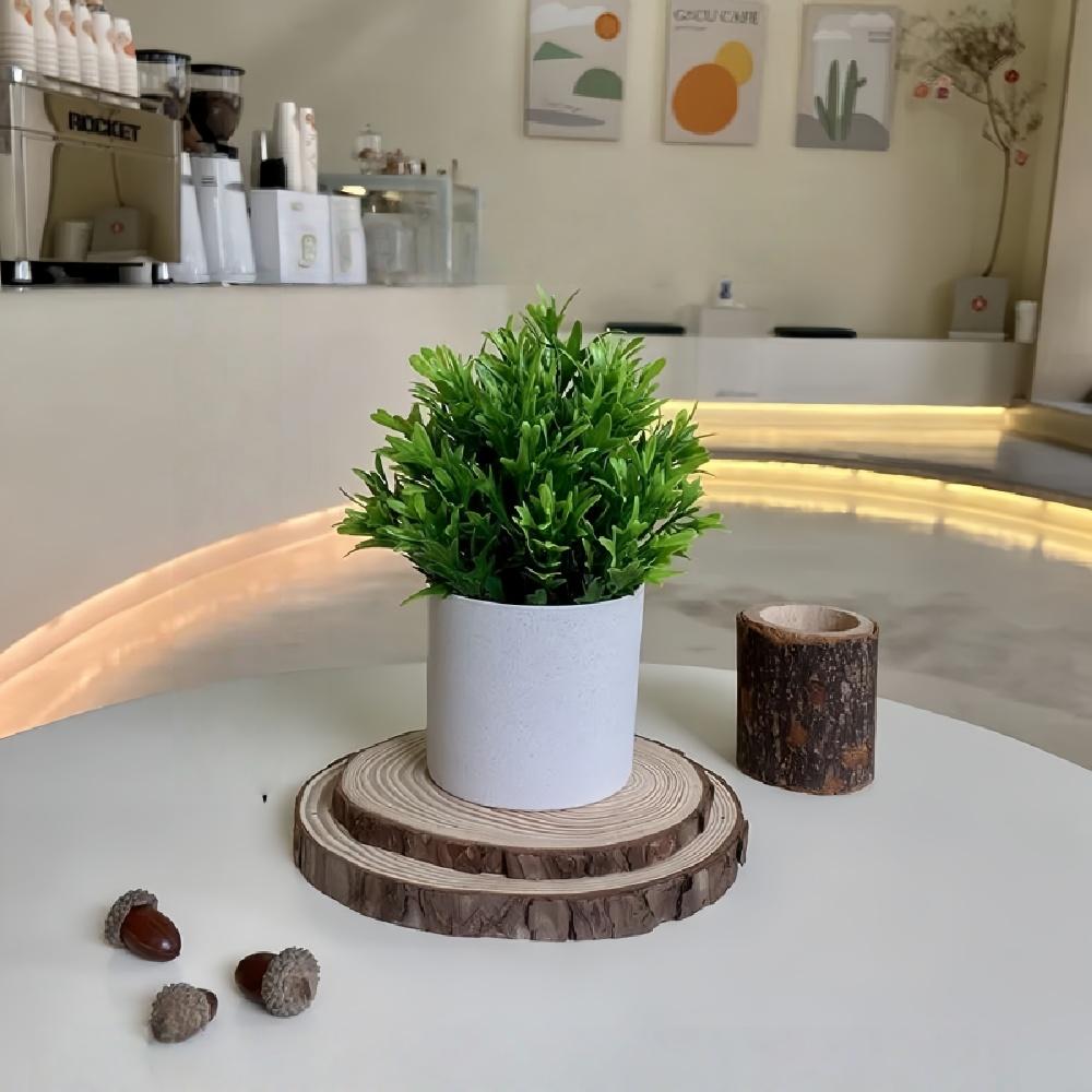 1PC Fake Potted Plants Artificial Bonsai Mini Green Tree Office Dining Table Restaurant Decoration Ornaments Home Accessories