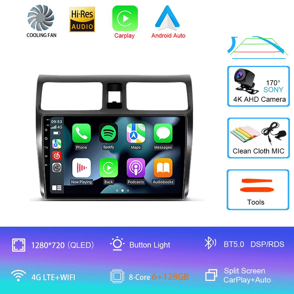 Android 14 For Suzuki Swift 3 2003 - 2010 Car Radio Multimedia Video Player Navigation Stereo GPS No 2din 2 Din Dvd