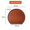 ZISIZ Wooden Irregular Half-Round Dessert Tray