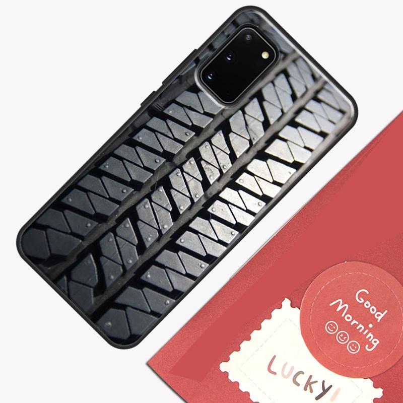 Tire Tread Wheel Phone Case For Samsung Galaxy S24 Ultra S20 S21 S22 S23 S25 Plus S9 S10 S24 FE Cover Shell