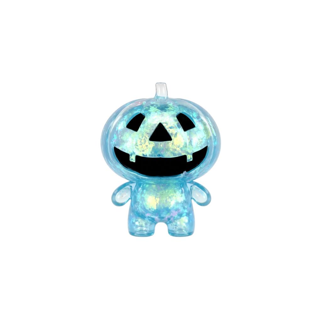 Juguete de Calabaza Transparente con Purpurina para Halloween - Juguete Antiestrés de Elevación Lenta, Lindo Regalo Suave para Niños Adultos