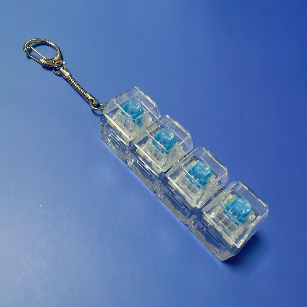 Transparency High Decompression Button Mechanical Keyboard Pinch Music Finger Boring Decompression Button Vent Keychain