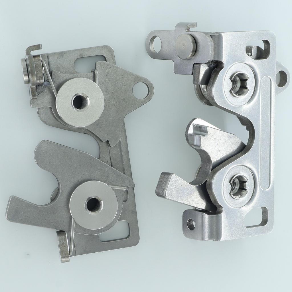Large Two Stage Stainless Steel Rotary Door Latch with 2 Point Lever Release Push To Close Concealed Slam Lock Southco R4 Rotary