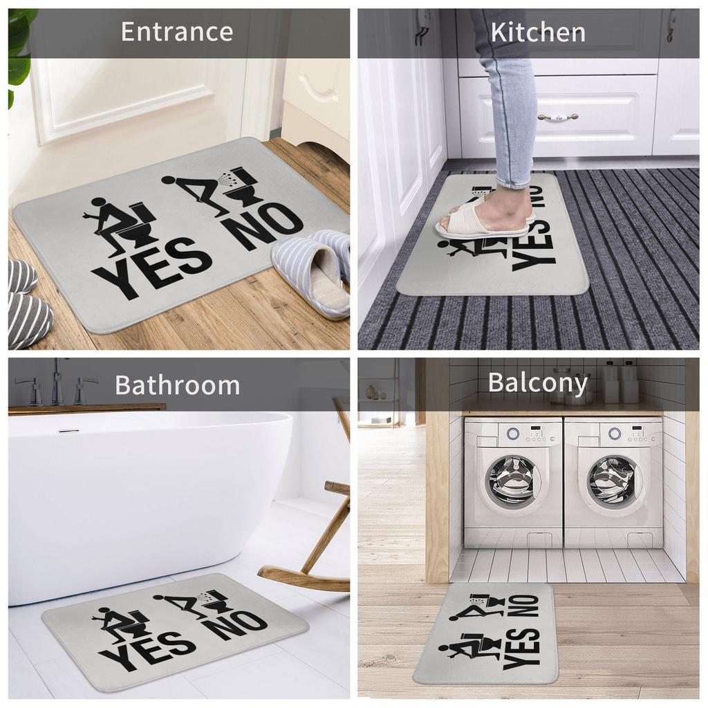 Going To The Toilet Doormat Mat Anti-Slip  Kitchen Bath Toilet Rug Carpet 40*60cm