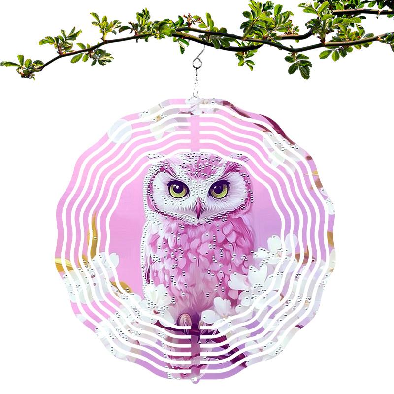 

Очаровательный спиннер-совенок - Металлическая кинетическая скульптура для внутреннего и наружного декора, Идеально подходит для Хэллоуина, двора и сада 01A