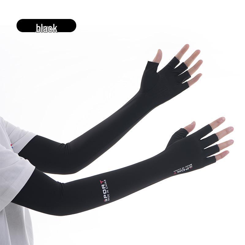 Women's Anti-UV Sun Protection Gloves - Thin, Long Ice Silk Sleeves for Summer Driving and Cycling