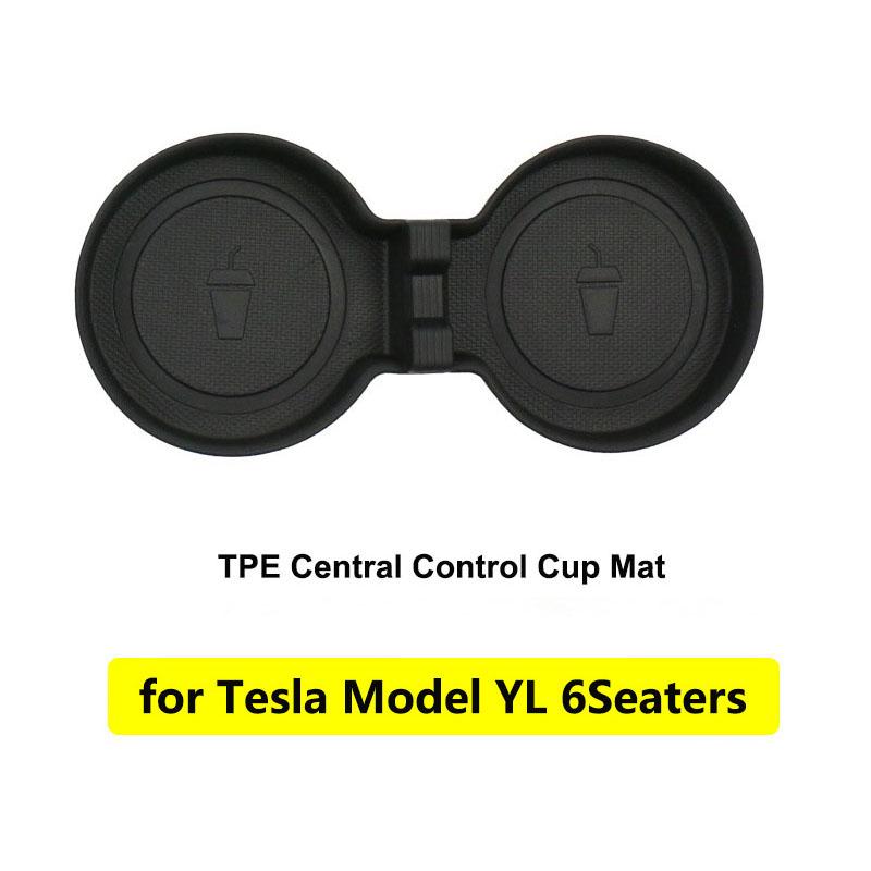 Cup Pad For Tesla Model 3 Y YL Juniper Standard Highland 2026 Center Console TPE Anti-Slip Cup Coaster Holder Mat Accessories