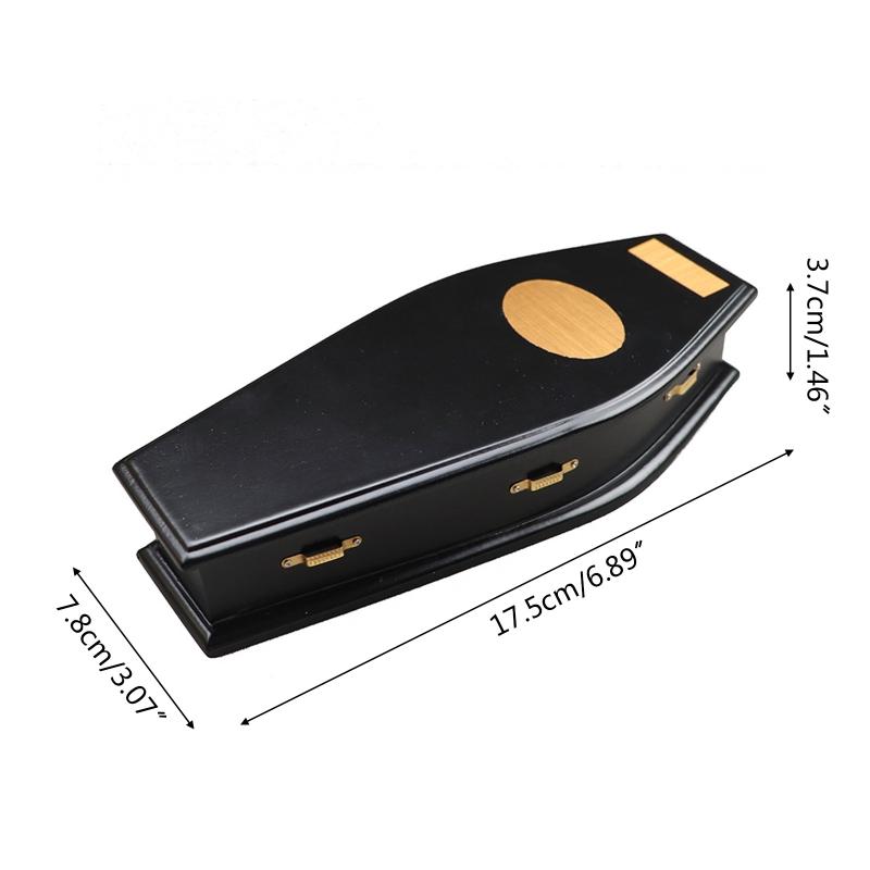 Miniature Coffin Wood Realistic Coffin for Girls 1/12 for Doll House Decor Micro Scene Furniture 1/6 Baby for Doll Accs