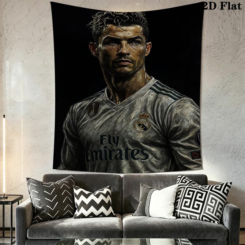 Ronaldo'S Artistic Tribute Visual Masterpiece Bedding 1 Duvet Cover 2 Pillowcase Without Core Christmas Birthday Gift