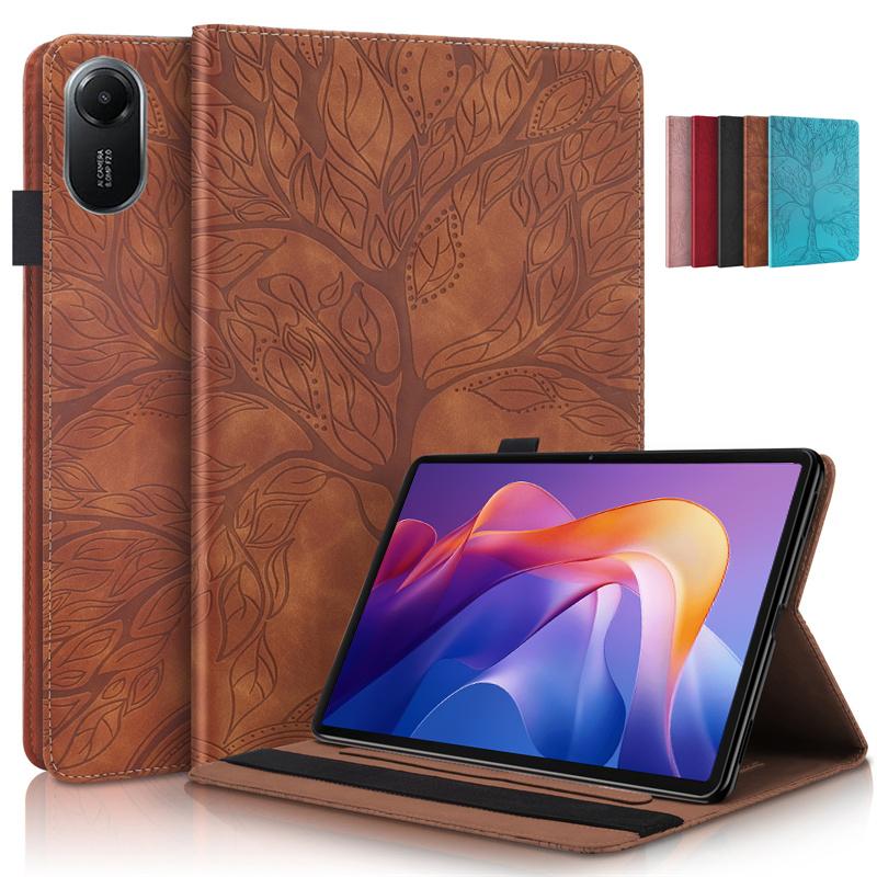 Coque for Redmi Pad 2 Case 11 Inch Embossed Tree PU Leather Wallet Flip Cover for Funda Xiaomi Redmi Pad 2 2025 Case Capa