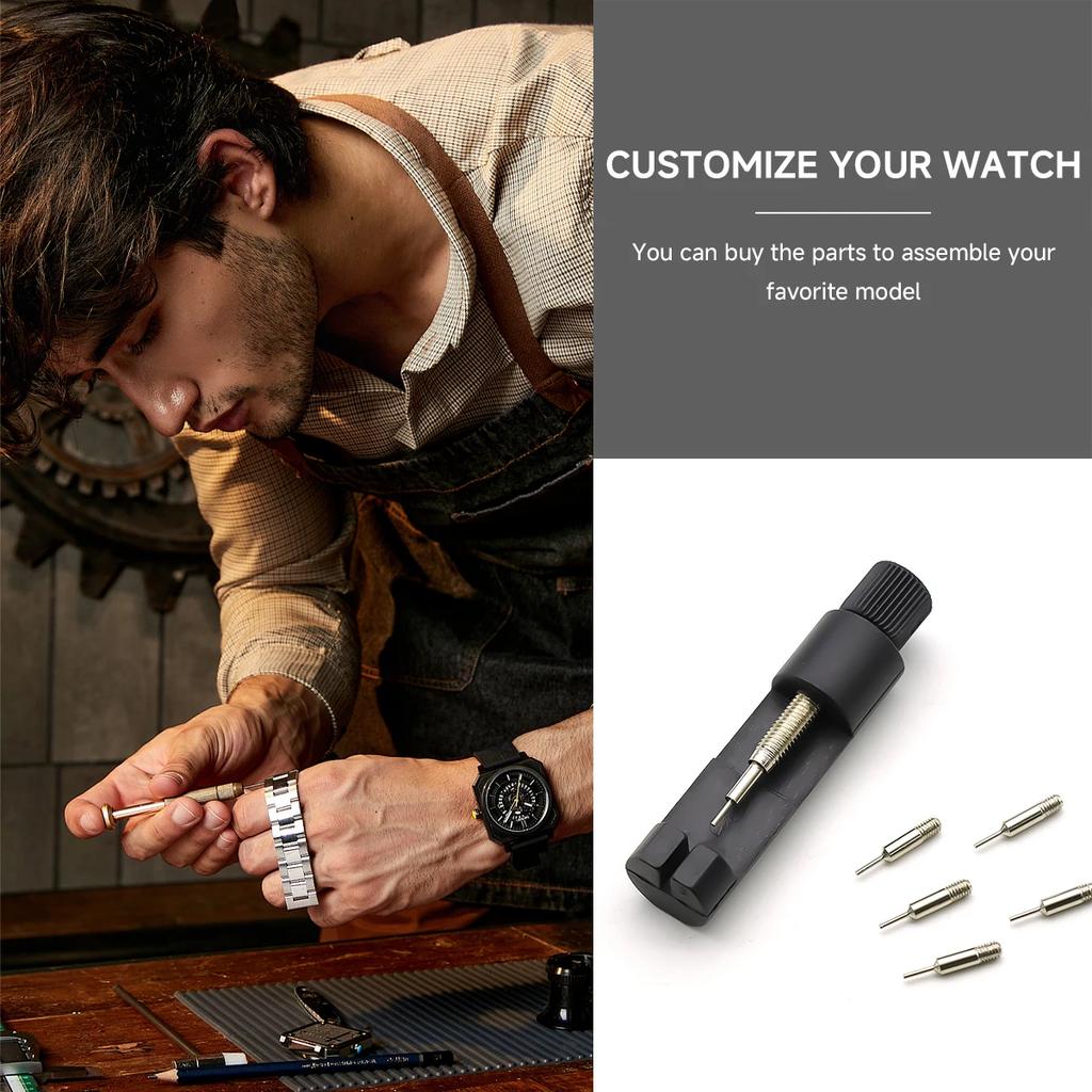 11pc Watch Repair Tools Adjusting Watch Strap Tool With Watch Pin Band Link Pin Remover Watch Band Adjuster Band Link Opener