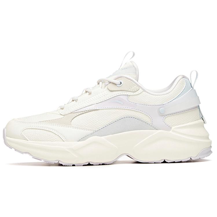 

new Anta Life Collection Cushioning Anti Slip Wear Resistant Breathability Low Top Casual Shoes Women s White Purple 35.5