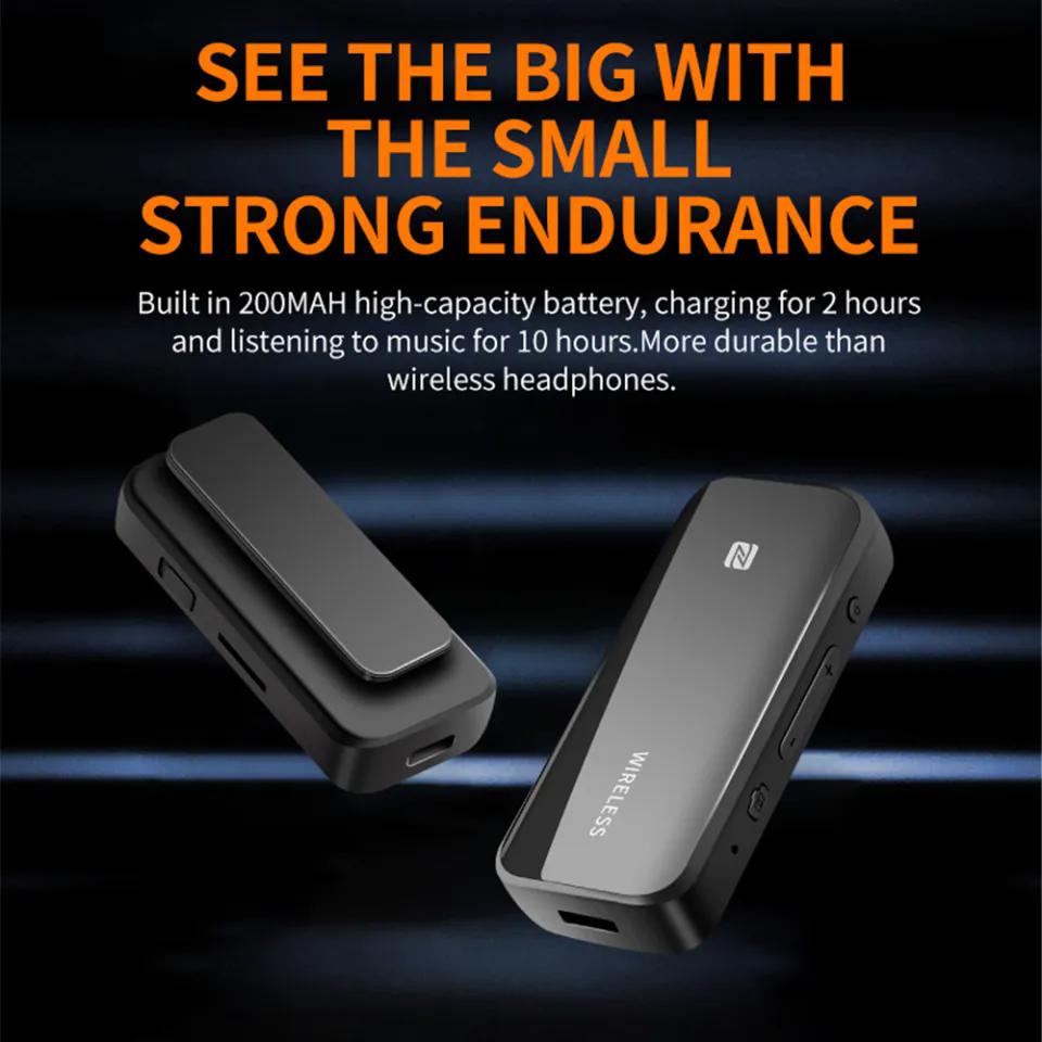 Bluetooth 5.1 Transmitter Receiver NFC TF Card Wireless Adapter Dongle 3.5mm AUX for PC Headphones Stereo Car HIFI Audio