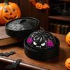 Gedämpftes Brötchen Sensorisches Spielzeug Halloween Knödel Quetsche mit Dampfgarer Box, Kürbis Geist Fledermaus zur Stressbewältigung, Party Mitgebsel Ball