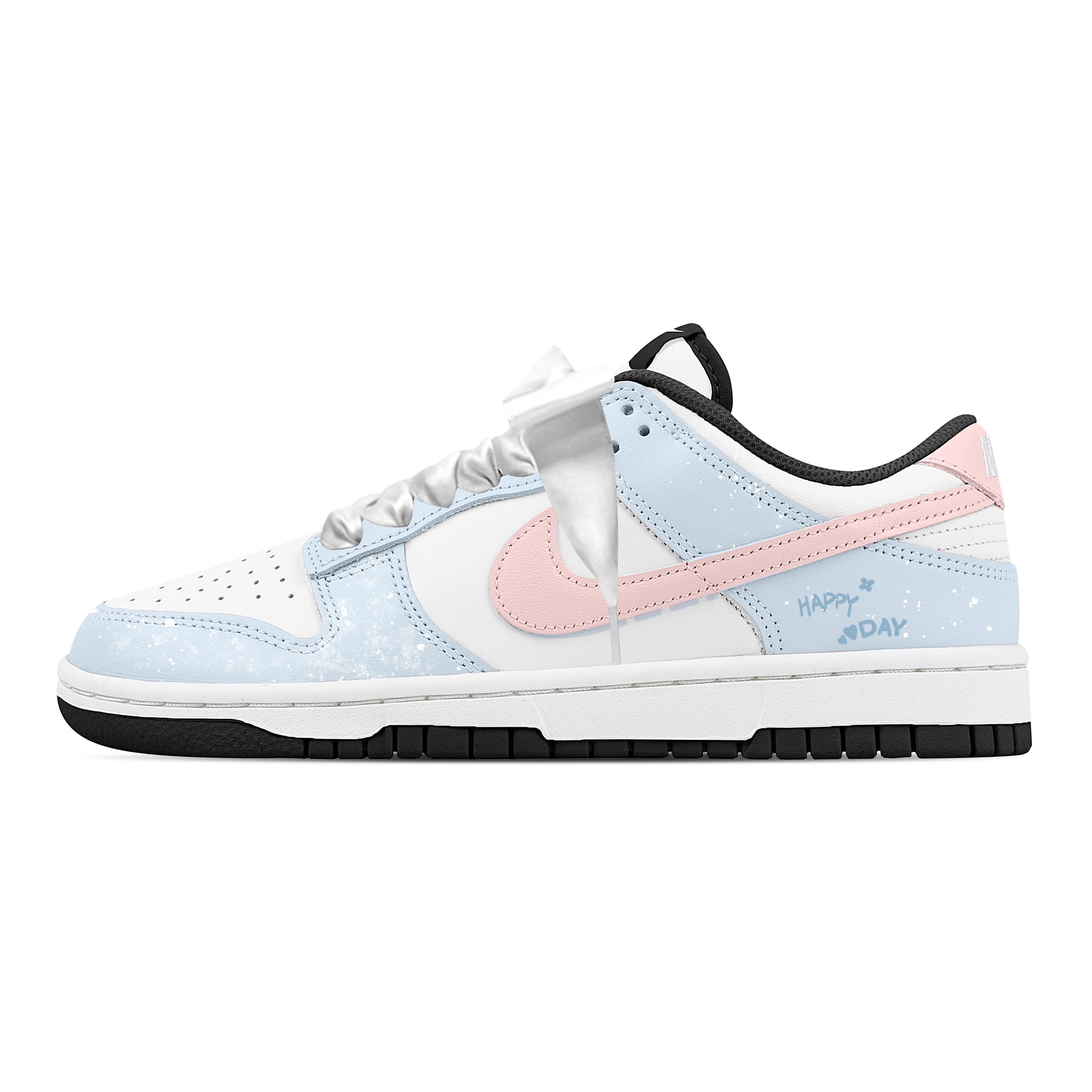 

Nike Dunk Dream Summer Rose 2 Leather Cushioning Lightweight Slip Resistant Low top Skateboard Shoes Unisex Blue CW1590-100(Team529-2) 38.5