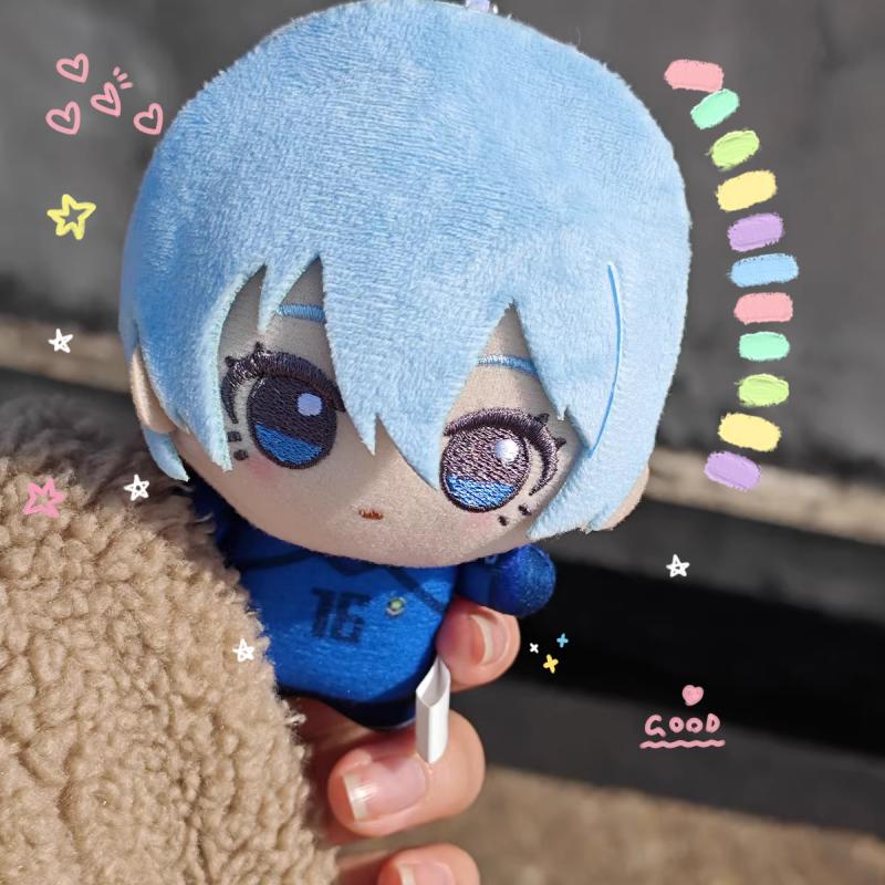 Genuine 10cm Blue Lock Vol.7 Vol.8 Hiori Isagi Yoichi Nagi Seishiro Mikage Plush Doll Fluffy Maumet Plush Keychain Gift