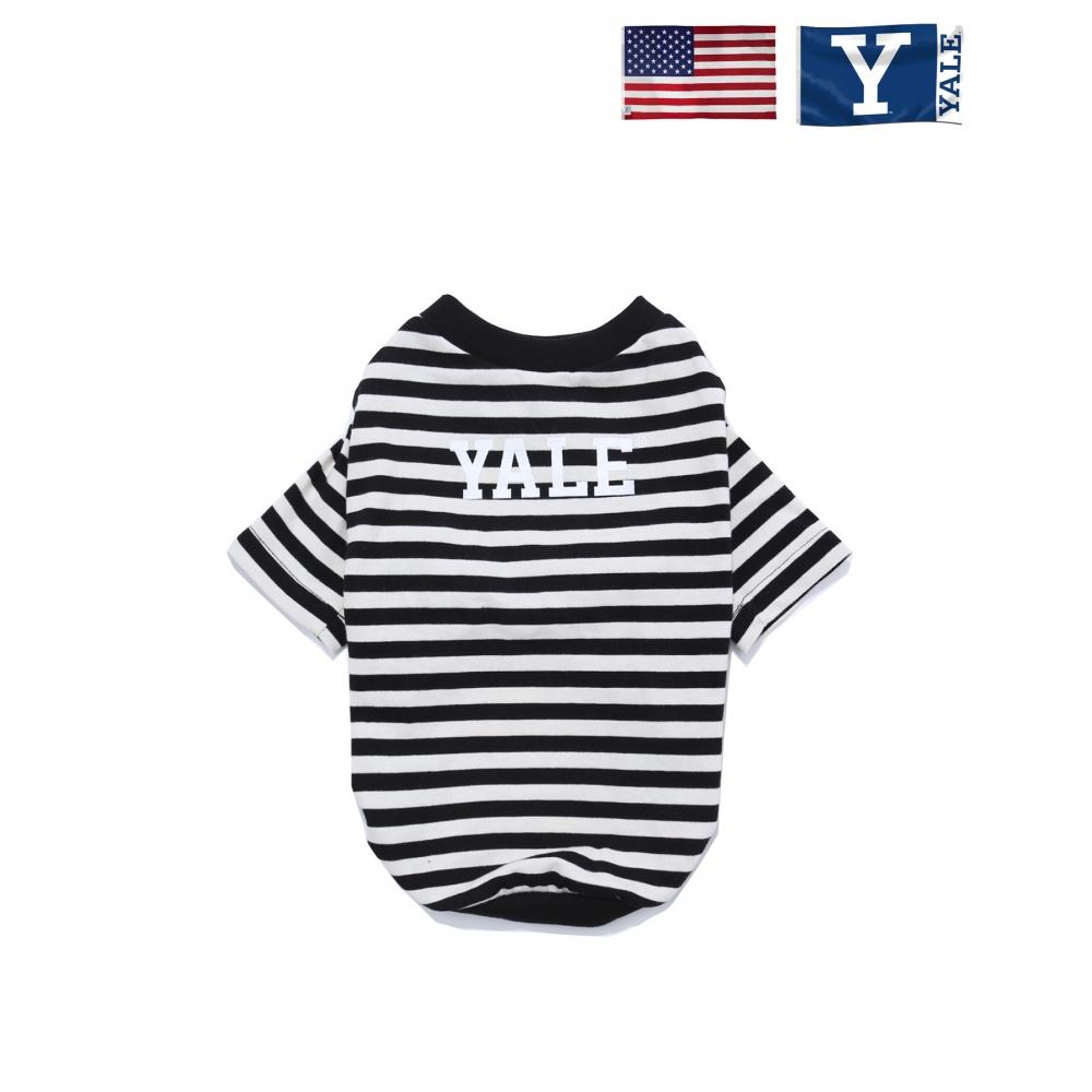 

СПОРТИВНАЯ РУБАШКА YALE В ПОЛОСКУ С СОБАЧКОМ ЧЕРНАЯ