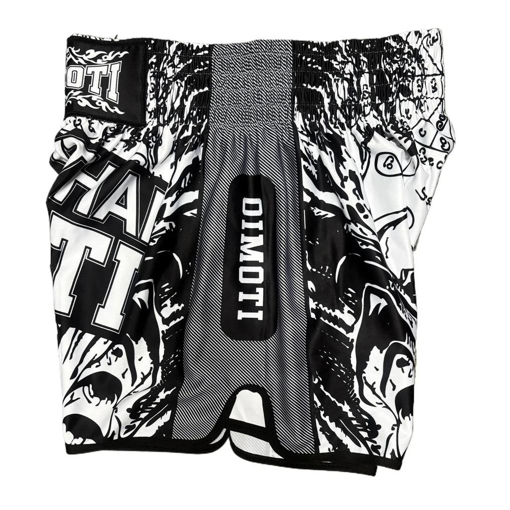 Włóczka Tatuaż Ochrona Muay Thai Kickboxing Boks MMA UFC Spodenki Casual Siłownia Sport Unisex Mężczyźni Kobiety Trening Szybkoschnący Nadruk Elastyczny Wysoki Stan Trening