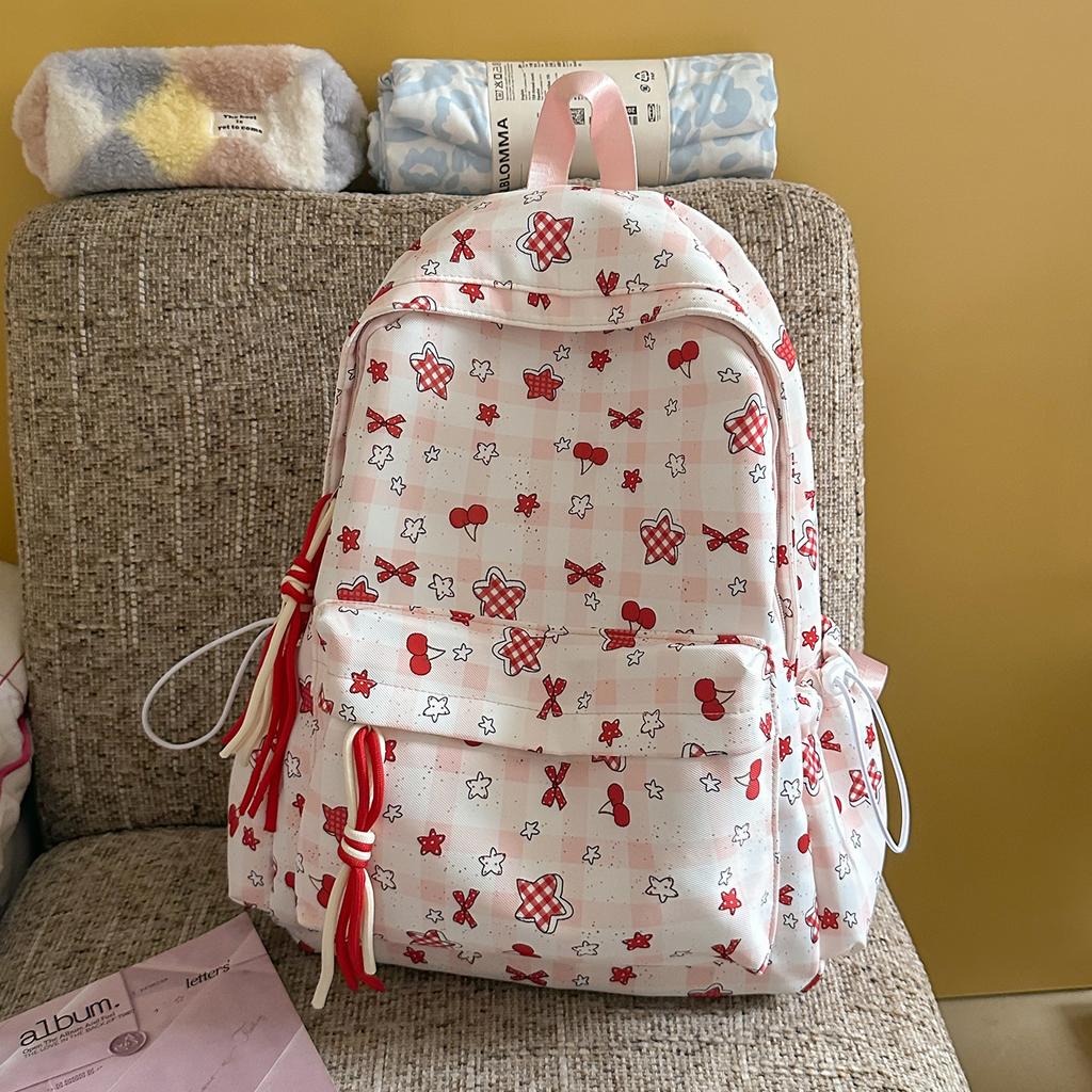 Schoolbag1011 spring and summer cute bow new girl cartoon primary school student Mori versatile lightweight backpack