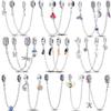 Sparkling Clear Copper Safety Chain Copper Safety Chain Charm Beads Fit Original Bangle Bracelet Diy Jewelry