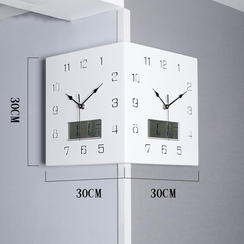 Modern Wall Clocks Large Living Room Wall Clocks Mechanism Silent Clock Corner Home Decoration Clock Digital Office Furniture