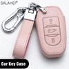 Leather Car Key Case Cover For Peugeot 107 206 207 208 306 307 301 308S 407 2008 3008 4008 5008 Rcz For Citroen C1 C2 C3 C4 C5