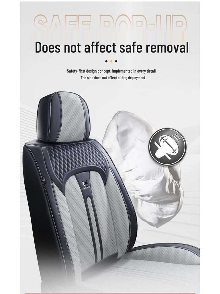 Breathable Leather Car Seat Cover Cushions for All Seasons