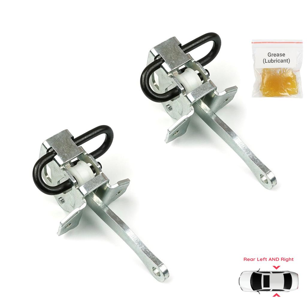 EDP1064-1 2 Pieces Rear Left AND Right Door Catch Hinge Brake Stop Check Strap Limiter Lever Arm for BMW 3 Series E36 1990-1999 51228165009