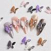 Aurora Butterfly 3D Nail Art Decoration Jewelry Hollow Heart Pearl Flower Mixed Size Irregular Nail Beads Manicure Accessories