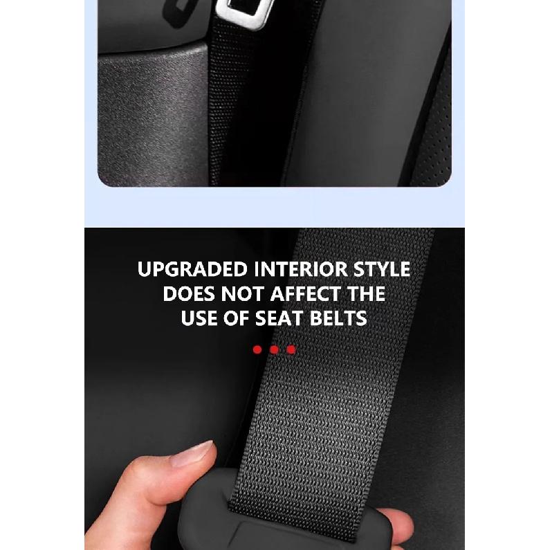 2Pcs Seat Belt Buckle Protector Full-Wrapped Rubber Seat Belt Protection Cover Buckle Cover Universal for Sedan Suv