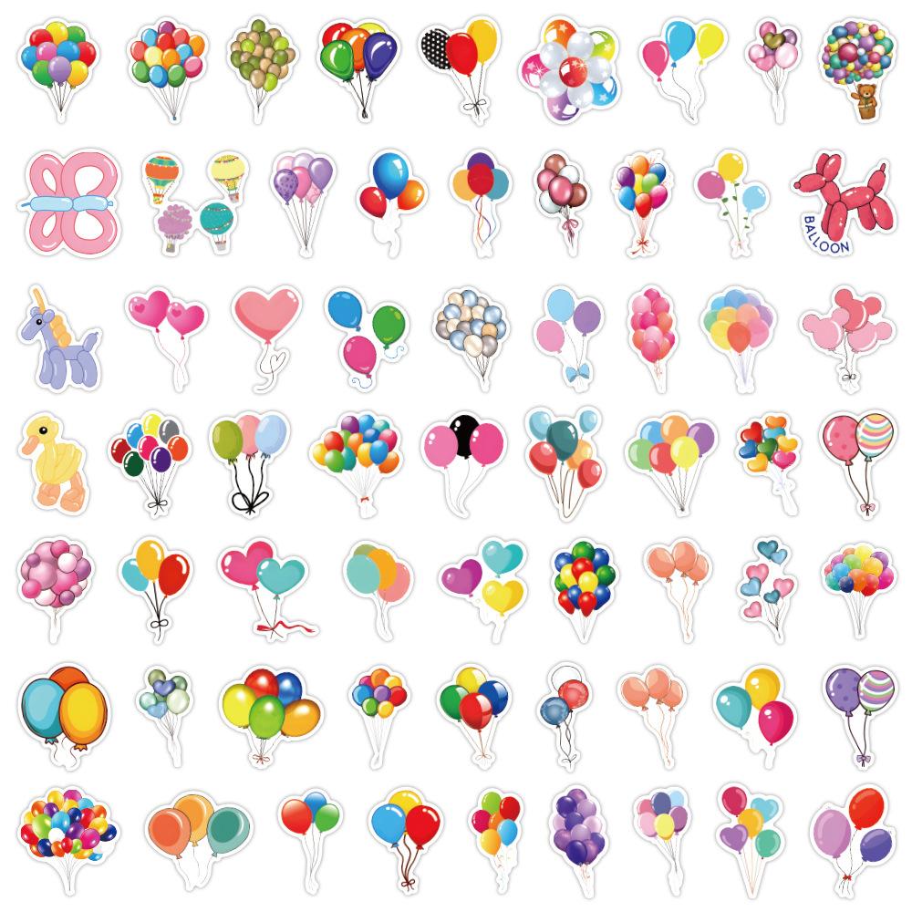 60 Balloon Bouquet Creative Graffiti Stickers Skateboard Suitcase Stickers Notebook Car Decoration Stickers