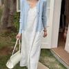2024 Summer Chic Women's Long Sleeve Knitted Cardigan Short Shawl Sunscreen Outerwear