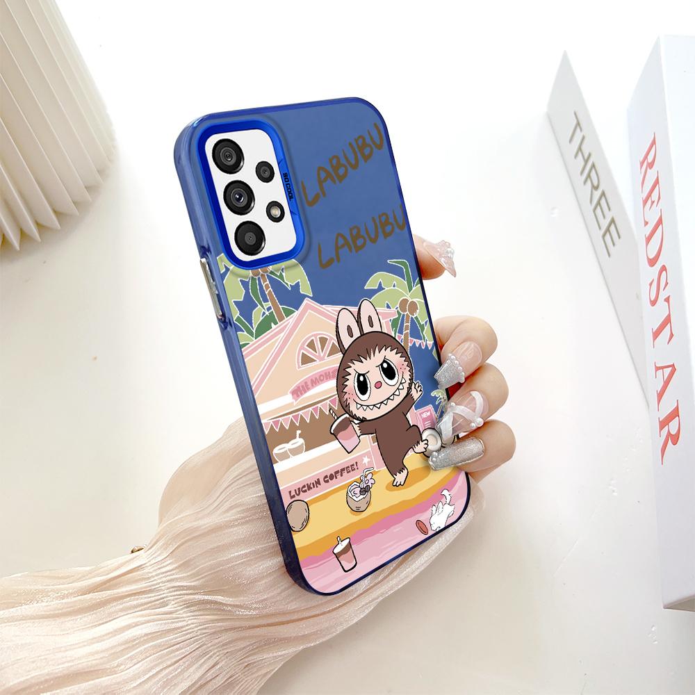 Painted Pattern Colorful Sliver Double Sided Hard Shell Shockproof Anti-fall Phone Casing for Samsung