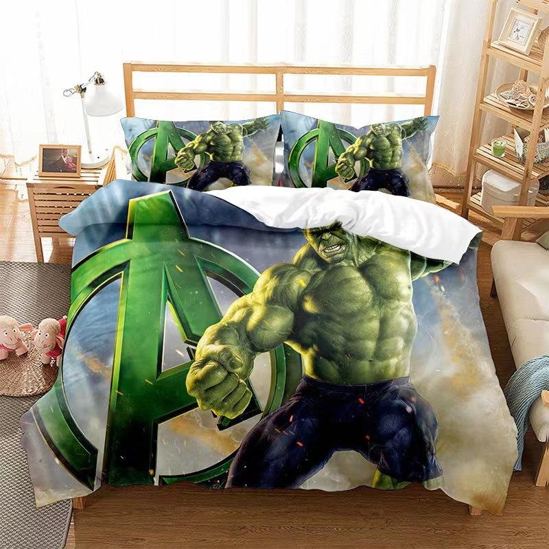 Wonder Woman Digital Printing Quilt Cover Pillowcase Three-Piece Living Bedding